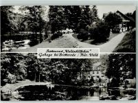 98599 O6083 Brotterode - Gasthaus Waldschlößchen Rückseite mit Abschürfungen bzw Kleberesten