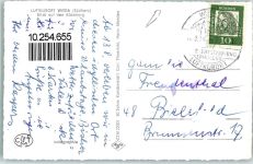 37447 W3426 Wieda - Blick auf den Käseberg Rückseite mit Abschürfungen bzw Kleberesten