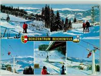 9463 Reichenfels - Skizentrum Schlepplift Sessellift Winter Skifahrer