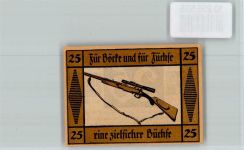 98527 O6000 Suhl - Notgeld 25 Pfennig Gewehr