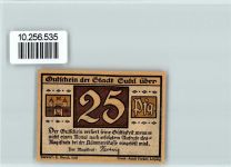 98527 O6000 Suhl - Notgeld 25 Pfennig Gewehr