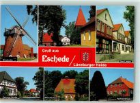 29348 W3106 Eschede - Windmühle Storchennest Drei Linden Fachwerkhaus