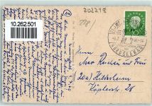 25996 W2283 Wenningstedt (Sylt) - Anlagen Strand Campingplatz mit Leuchtturm Schülerheim Baden in der Brandung Blick von den Dünen Über den Hindenburgdamm Denhoog