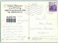 6335 Hinterthiersee - Blick auf Zahmen und Wilden Kaiser VW-Käfer Fahnen