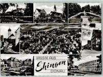 89584 W7930 Ehingen Donau - Krockensee Stadtpfarrkirche Kriegerdenkmal Marktplatz Rückseite mit Abschürfungen bzw Kleberesten