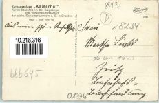 01773 O8242 Bärenfels Gebrauchsspuren Kurhaus Kaiserhof