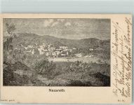 Nazareth 1898 Gebrauchsspuren Historismus AK