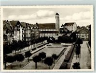 Beuthen a. d. Oder Bytom Odrzanski - Wilhelmsplatz mit Barbarakirche