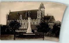 Marienburg Malbork 1917 - Abstimmungsdenkmal AK