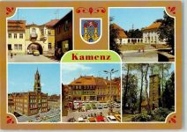 01917 O8290 Kamenz - Klostertorl Lessingmuseum Rathaus Platz der Befreiung Lessingturm auf dem Hutberg