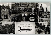 97346 W8715 Iphofen - Rödelseer Tor Einersheimer Tor Schloß Schwanberg Zehntkeller