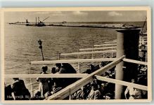 3841 Harderwijk 1955 - Blick vom Schiff auf die Zuiderzeerwerken