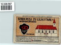 28865 W2804 Lilienthal b Bremen Notgeldschein 50 Pfennig der Sparkasse Kloster Lilienthal
