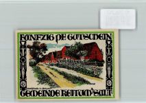 25980 W2280 Keitum - Notgeld Dorfstraße Bauerngehöft