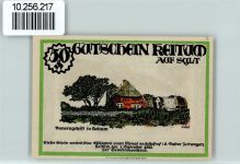 25980 W2280 Keitum - Notgeld Dorfstraße Bauerngehöft
