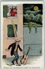 Humor Nachttopf AK Scheuermann, W. 1929