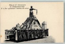 Brüssel Bruxelles Lithographie 75. Jahre Revolution Belgien