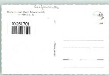 79865 W7821 Grafenhausen , Hochschwarzw - Winter Rückseite mit Abschürfungen bzw Kleberesten