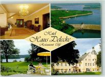59519 W4773 Möhnesee - Hotel Haus Delecke Eingangshalle Möhnestausee