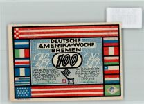 28195 W2800 Bremen - Notgeld 100 Pfennig Deutsche Amerika-Woche New York