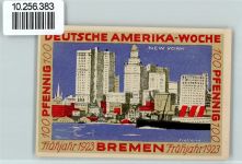 28195 W2800 Bremen - Notgeld 100 Pfennig Deutsche Amerika-Woche New York