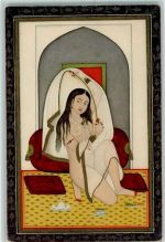 Neu Delhi Lithographie Mythologie Radha