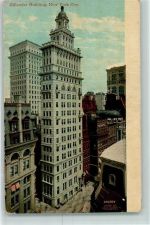 New York City 1912 Karte beschädigt Gillender Building