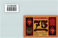 21368 W2121 Dahlenburg Notgeldschein 75 Pfennig Notgeld Schusterei