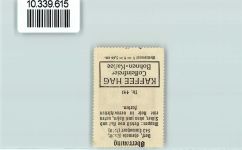 84056 W8303 Oberroning a d Laaber Vignette Wappen Rosen Kaffee HAG
