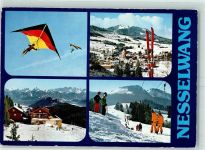 W8964 Nesselwang Drachenfliegen mit Ski AK Paragleiten