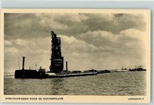 3841 Harderwijk 1952 Gebrauchsspuren Werkzaamheden voor de Oosterpolder, Binnenschiff, Arbeitsschiff