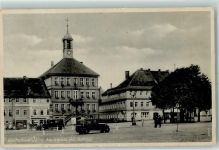 01877 O8500 Bischofswerda - Marktplatz mit Rathaus