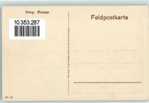 62580 Vimy - WK I Ruinen