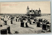Swinemünde Swinoujscie Gebrauchsspuren Strand Brücke Gasthaus