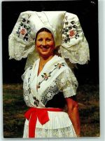 O7502 Burg , Spreewald Niedersorbische Festtracht AK Trachten Spreewald 1988