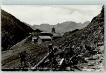 6450 Sölden 1958 Foto AK Gasthaus Fiegl Windachalpe