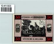 29468 W3134 Bergen Dumme - Notgeld Ritter Bernhard v. Bergen