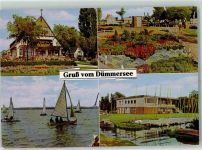 49448 W2841 Hüde b Diepholz - Dümmersee Segelboothafen Segelboote Parkanlage