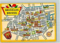 Brüssel Bruxelles - Stadplan