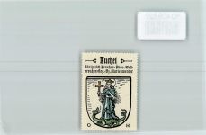 Tuchel Tuchola - Vignette Wappen Kaffee Hag ca 1920-1940 Madonnenfigur