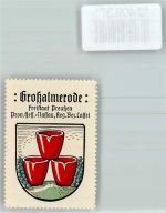 37247 W3432 Großalmerode - Vignette Wappen Kaffee Hag ca 1920-1940