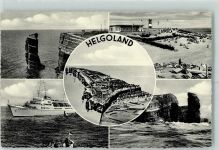 27498 W2192 Helgoland - Strand Klippen MS Wappen von Hamburg