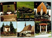 88145 W8996 Wigratzbad - Herz Jesu- und Mariakirche Modonnenfiguren Altaransicht