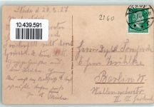 21680 W2160 Stade , Niederelbe Gebrauchsspuren Invielenfleth an der Elbe Deich Ort handschriftlich