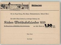 07381 O6840 Pößneck - Bestellung Küchen-Wirtschaftskalender Postkarte