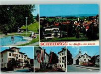 88175 W8999 Scheidegg , Allgäu - Tretbecken Auto Fahnen