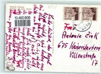 65719 W6238 Hofheim am Taunus - Rathaus Kath. Kirche Telefonhäuschen Polizei-VW Buli