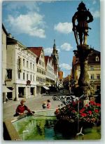 72760 W7410 Reutlingen - Wilhelmstraße Marktbrunnen Apotheke Geschäft Keim Schreibwarengeschäft