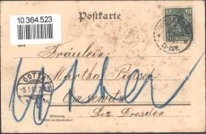 Prägedruck Vergissmeinnicht AK Rose 1901 AK mit Stoff