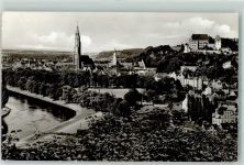 84028 W8300 Landshut , Isar - Isar St. Martinskirche Burg Trausnitz